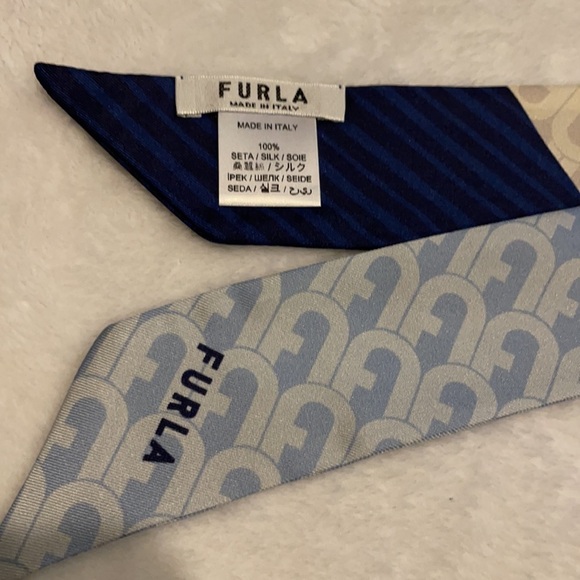 Furla Designer Silk Scarf NWT - Picture 3 of 4